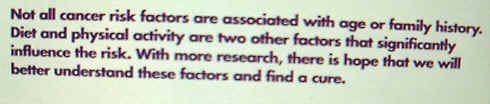 Not all cancer risk factors are associated with age or family history